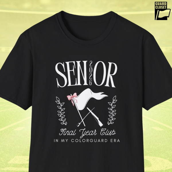 Starting Line Design Co - Custom Graduation Year Colorguard Senior Social Club Tee