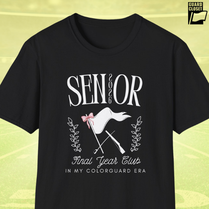 Starting Line Design Co - Custom Graduation Year Colorguard Senior Social Club Tee