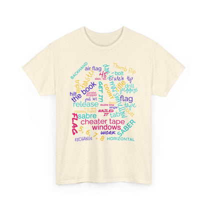 Colorful Word Cloud T‑Shirt — Playful Typography Graphic Tee