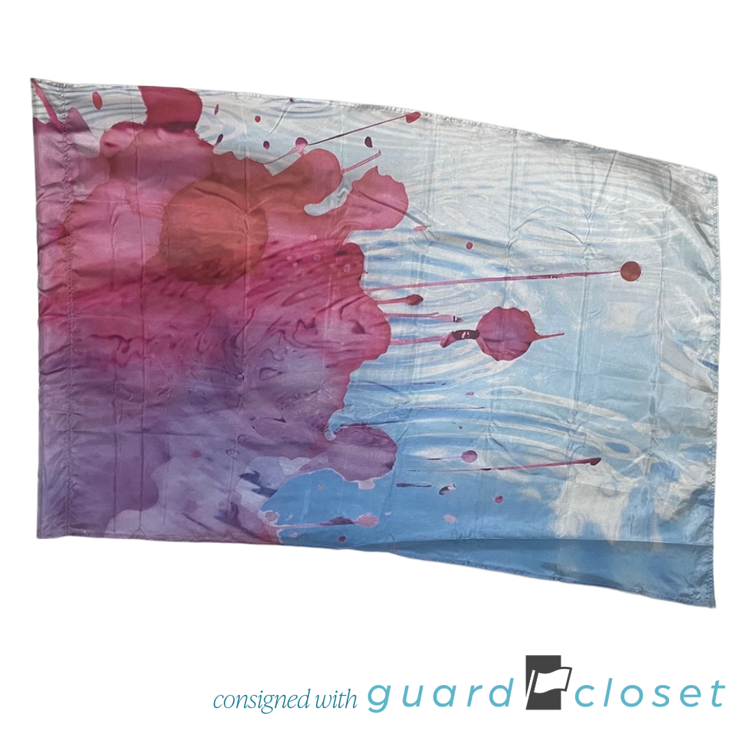 18 Shades of Pink Splash Paint Watercolor Flags by Field & Floor FX