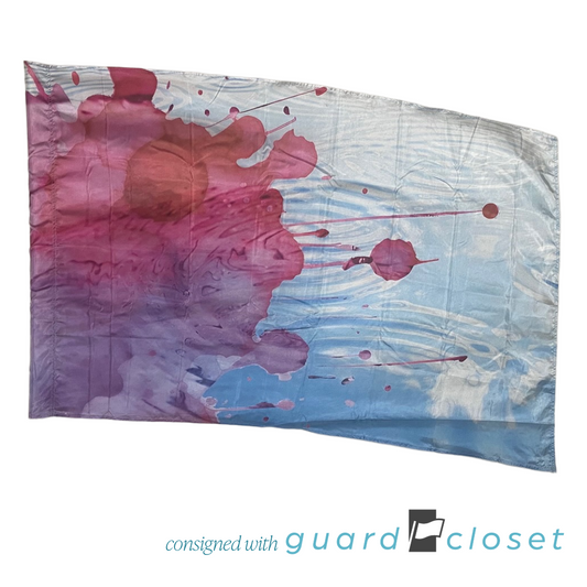 18 Shades of Pink Splash Paint Watercolor Flags by Field & Floor FX