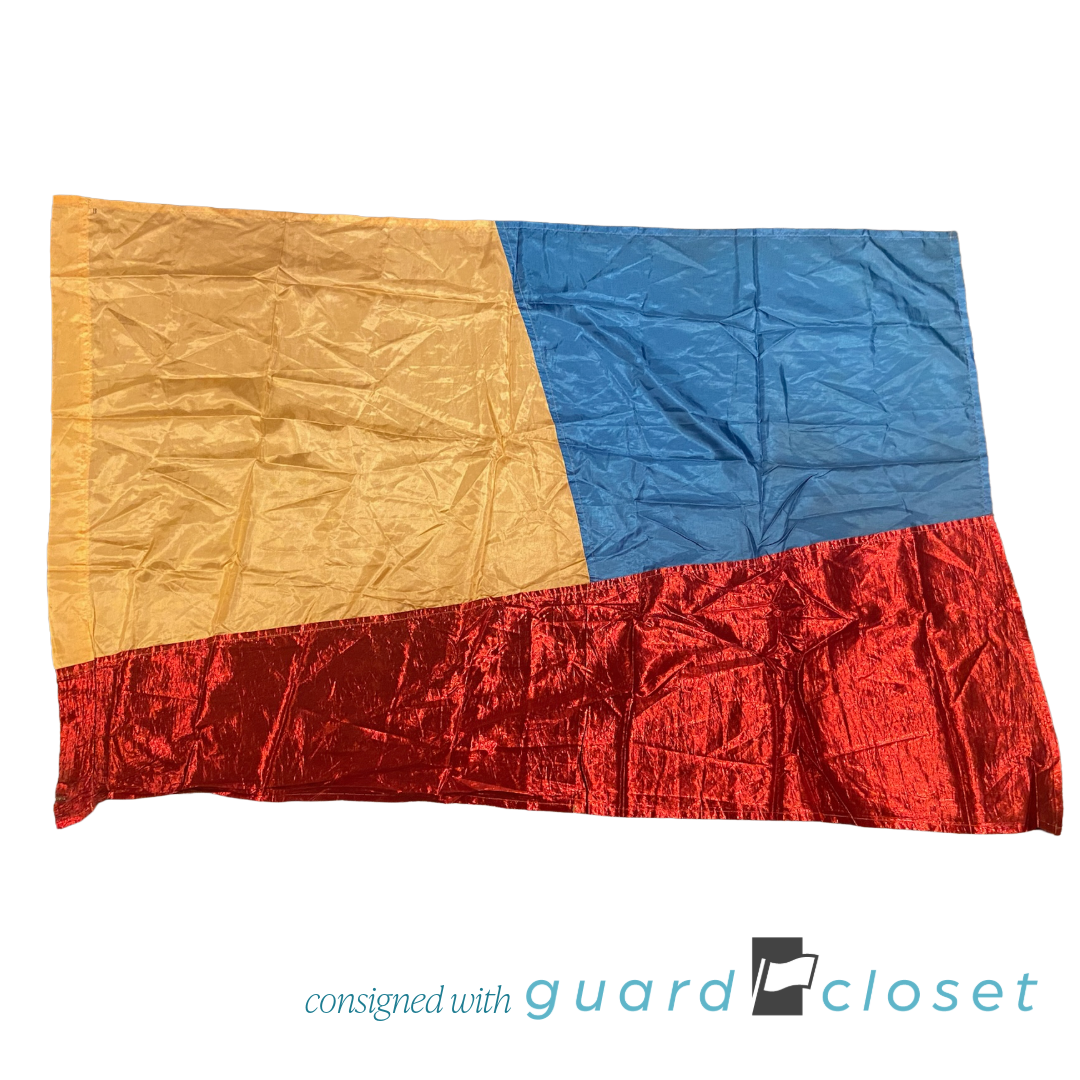 17 Red Yellow Blue Color Block Flags
