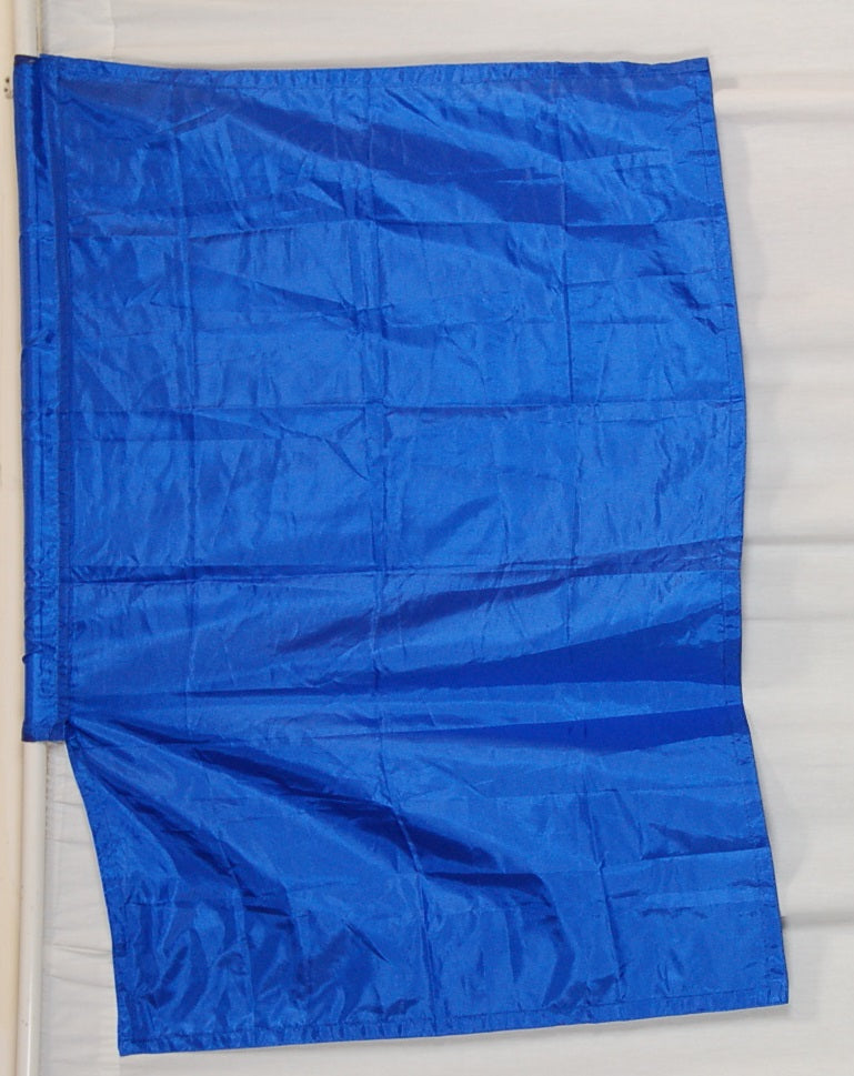 11 Solid Blue Flags