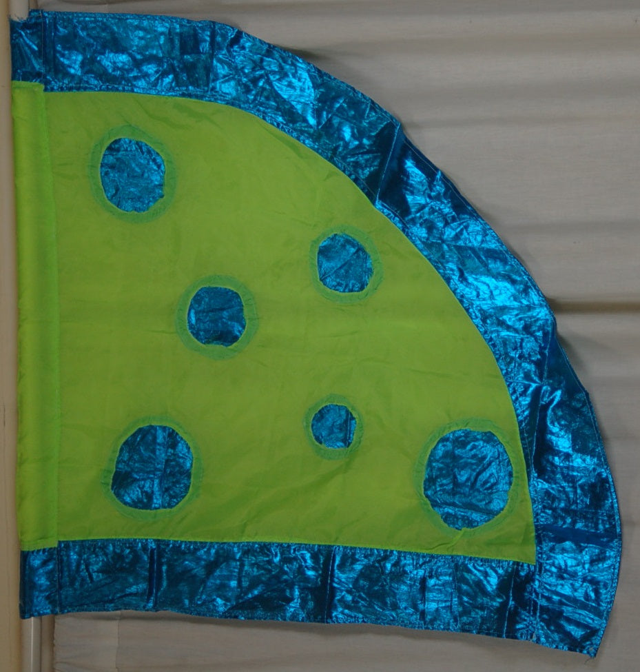 14 Green Turquoise Circle Dot Flags
