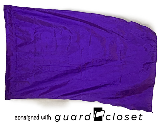 8 solid purple flags