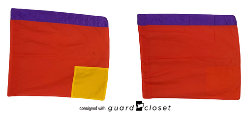 14 orange purple yellow double sided flags guardcloset