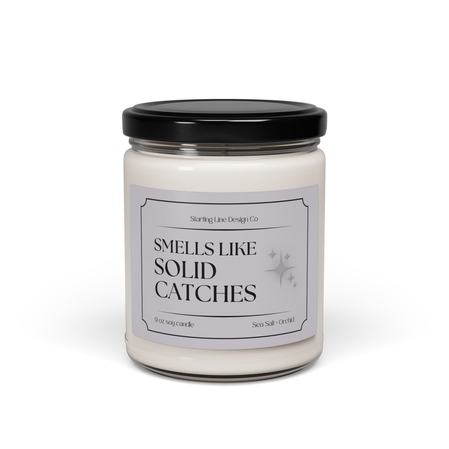 Starting Line Design Co - 'Smells Like Solid Catches' - Funny Colorguard Winterguard Candle