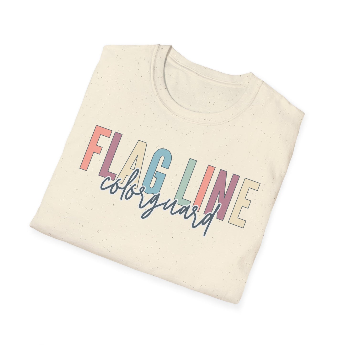 Starting Line Design Co - Flag Line Colorful Varsity Tee