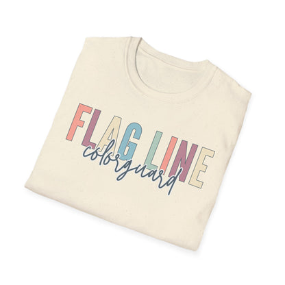 Starting Line Design Co - Flag Line Colorful Varsity Tee