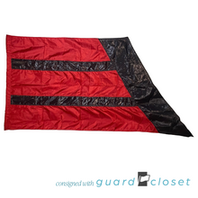 Load image into Gallery viewer, 10 red black angled block flags
