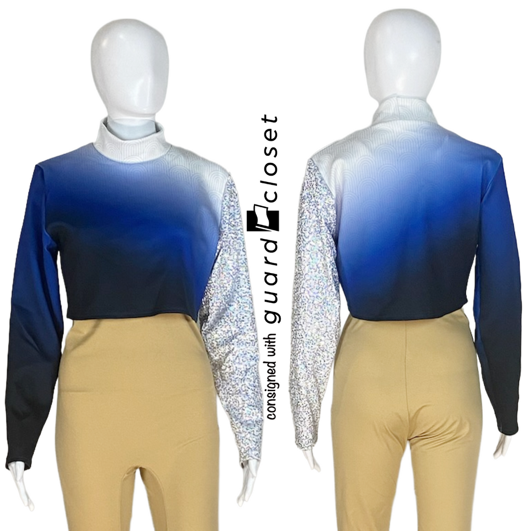 8 Blue Ombre Performance Tops by Showday