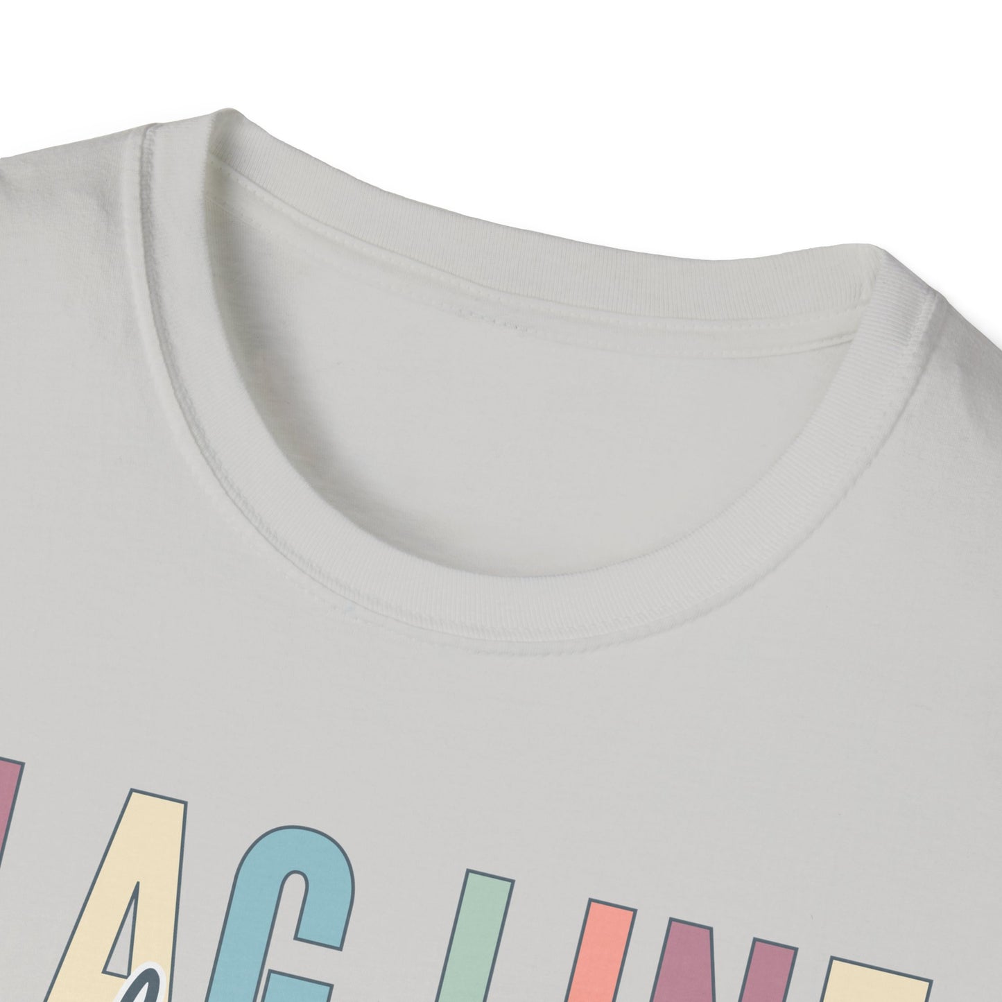 Starting Line Design Co - Flag Line Colorful Varsity Tee