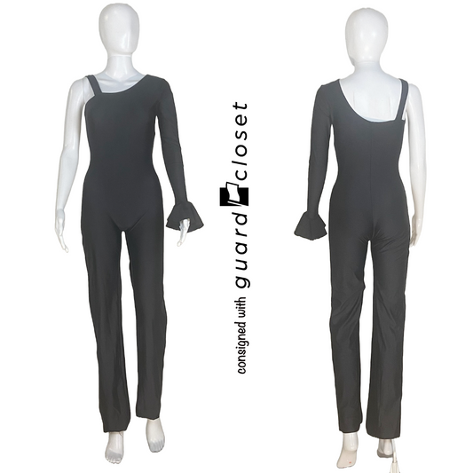10 Solid Black One Sleeve Unitards  by Baltogs