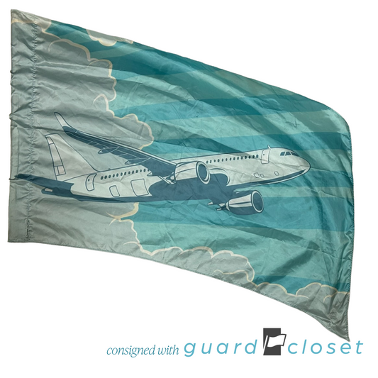 11 Shades of Aqua Teal Flight Airplane Flags