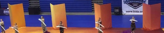 4 warm color backdrop panels