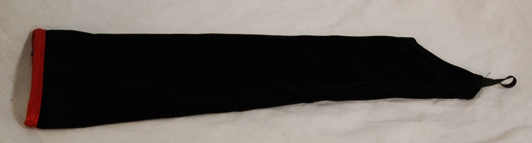 16 Black Sleeves With Red Trim