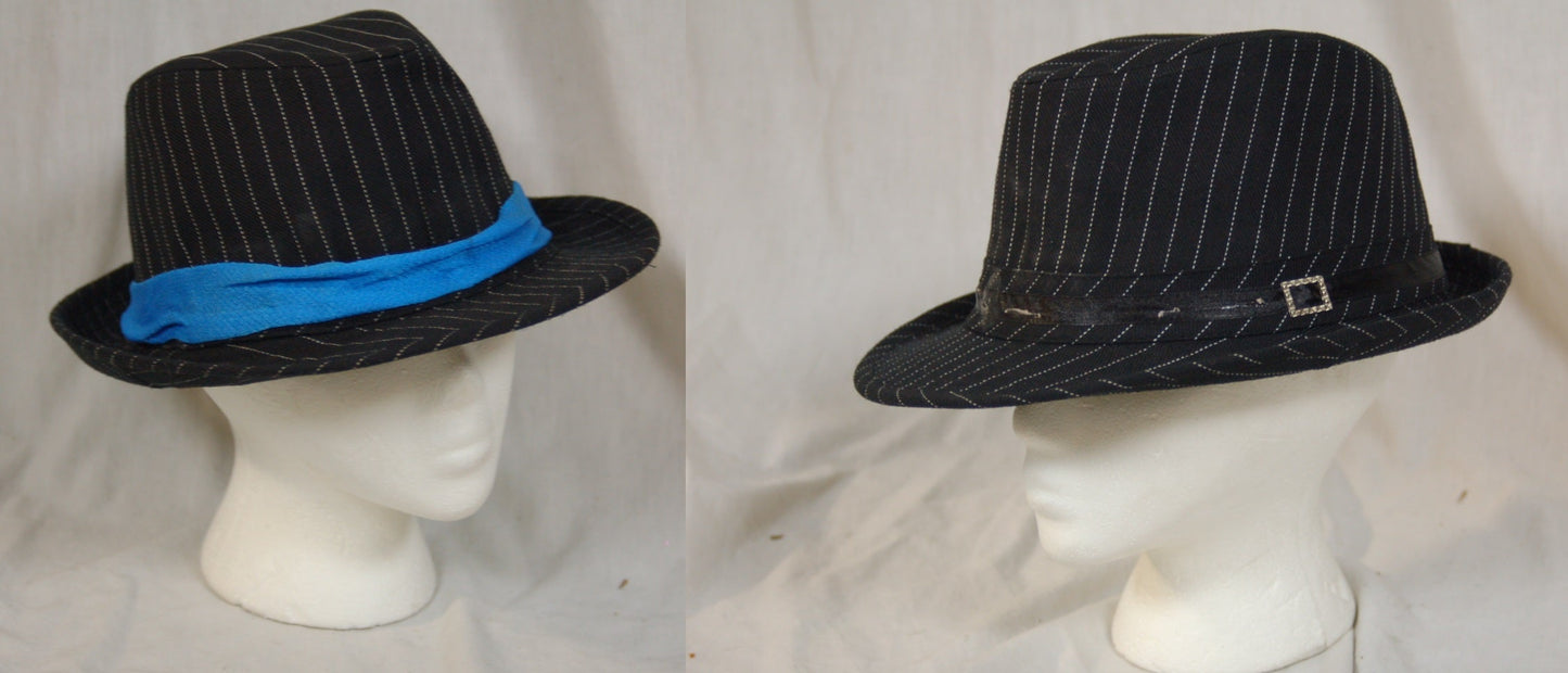 24 Total Black Fedora Hats