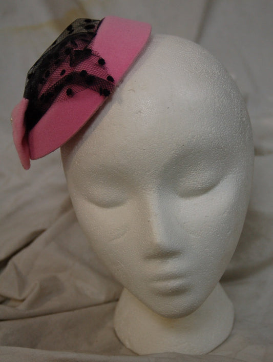 11 pink felt hats