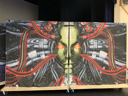 3 total mechanical theme props (6 pieces)