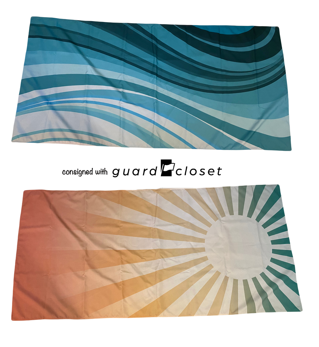 18 double sided beach towel props