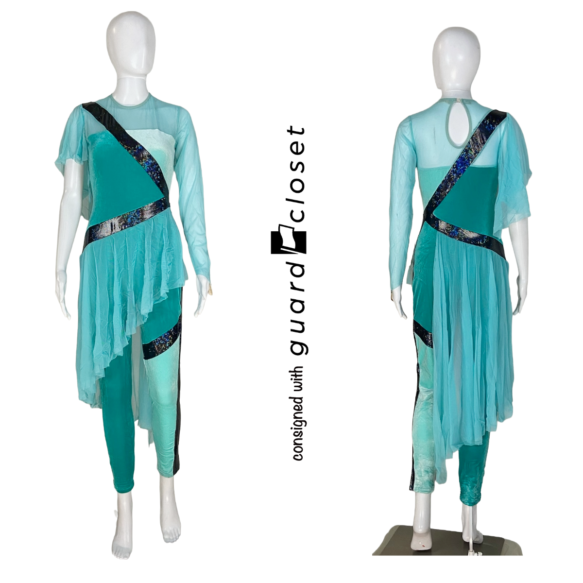 5 Aqua Looking Through You G710 Unitards by A Wish Come True