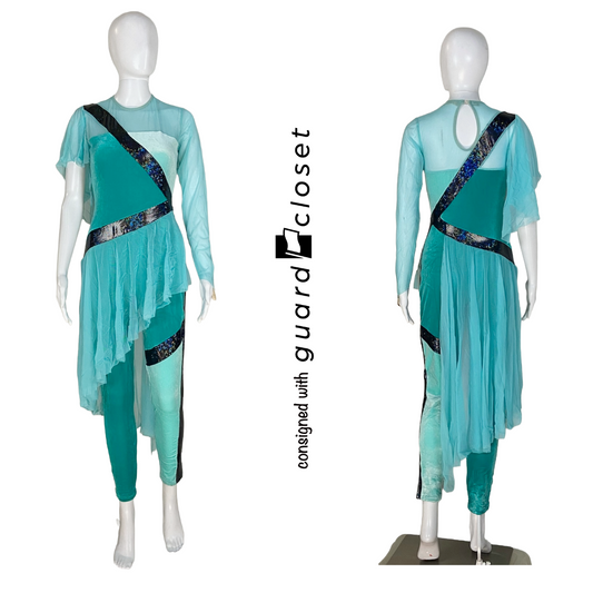 5 Aqua Looking Through You G710 Unitards by A Wish Come True