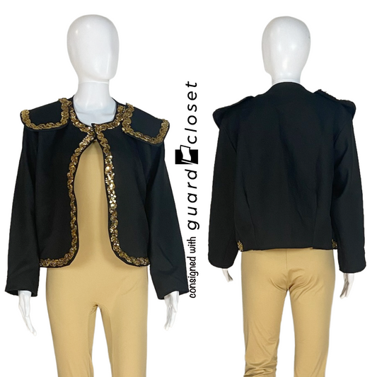 11 Black With Gold Trim Matador Style Jackets