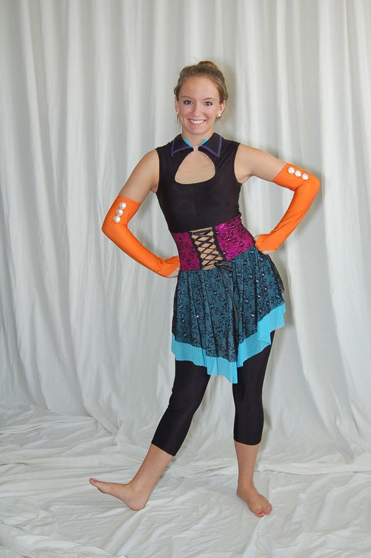 11 multicolor "backwards" Uniforms by A Wish Come True