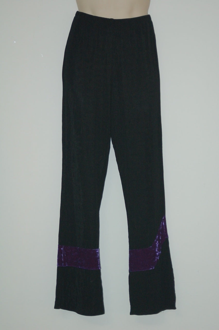 24 Black purple pants