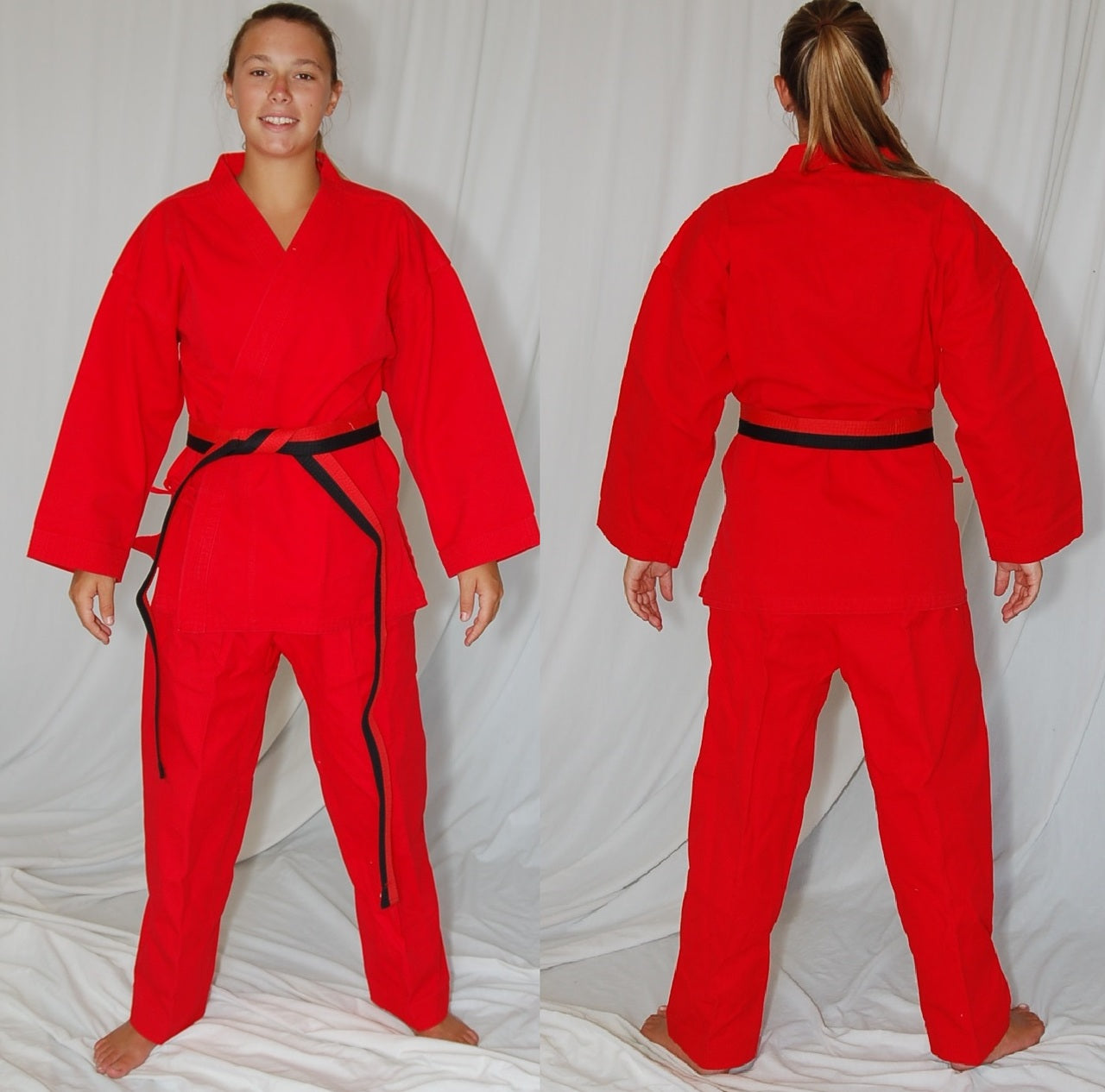 10 Red Karate Uniforms
