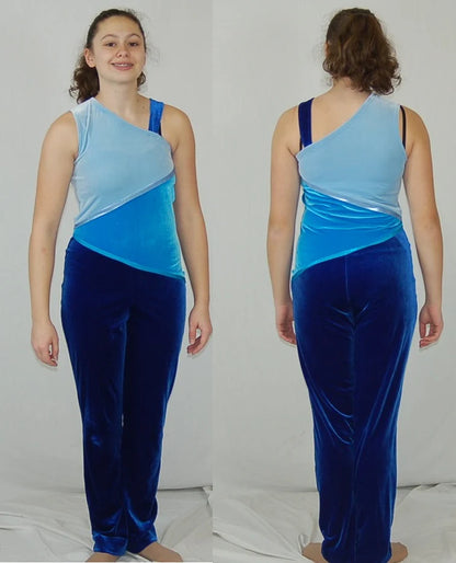 8 Female + 1 Male Blue Uniforms by Dance Sophisticates