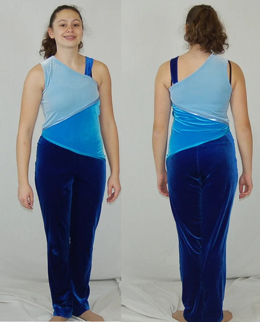 8 Female + 1 Male Blue Uniforms by Dance Sophisticates