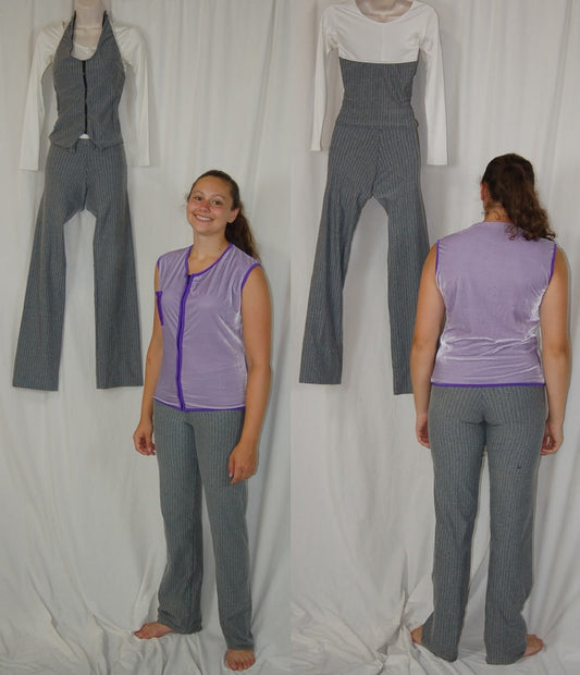 7 Purple Blue Tops + 6 Gray Pants by Baltogs
