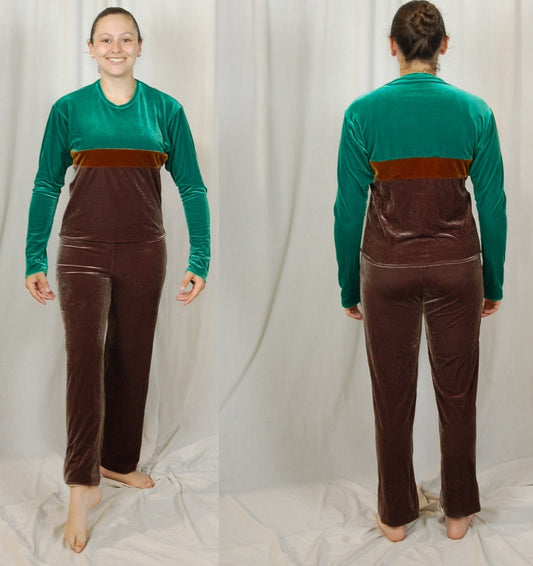 21 Green Brown Fred J. Miller Pants and Tops