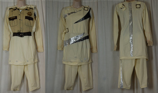 9 Beige Convertible Reveal Tops + 9 Capri Length Pants