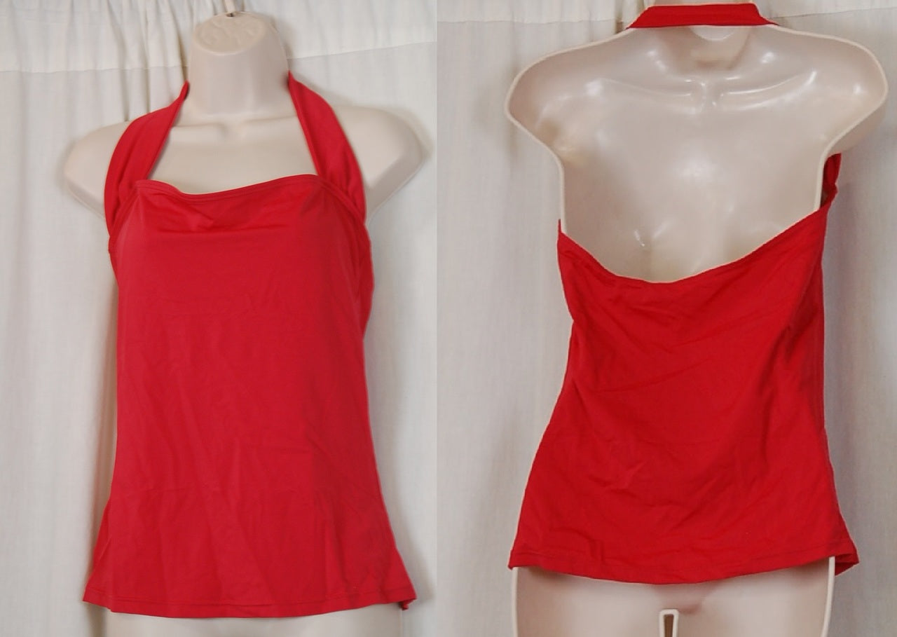 5 Solid Red Halter Tops by Balera