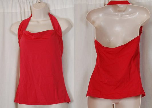 5 Solid Red Halter Tops by Balera