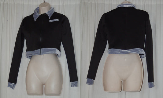 11 Black Gray Zip Up Jackets