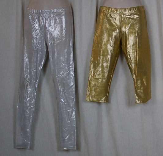 6 total pants- 3 Silver/3 Gold- Varied Lengths
