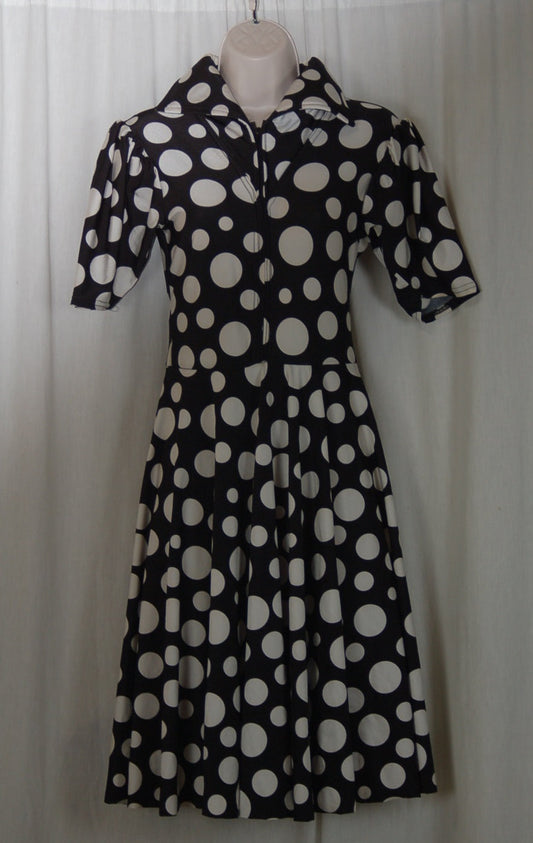 7 black white polka dot dresses by ADT Bodywear