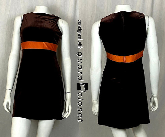 26 Brown With Orange Horizontal Stripe Band Shoppe Sleeveless Tunics