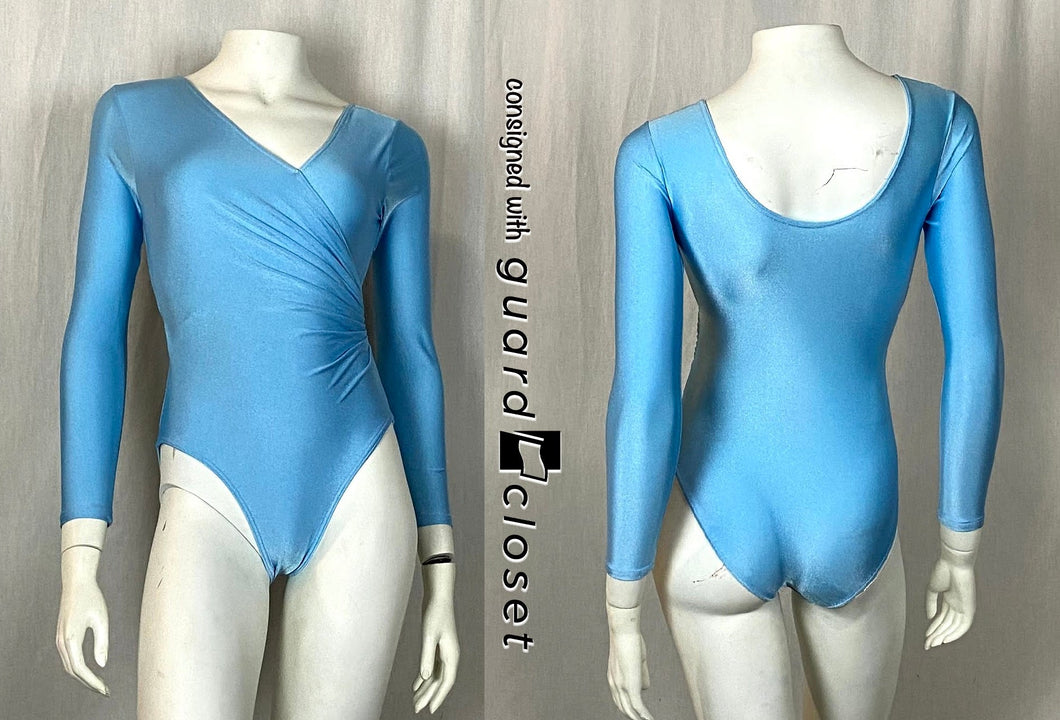 6 Light Blue Long Sleeve Baltogs Leotards
