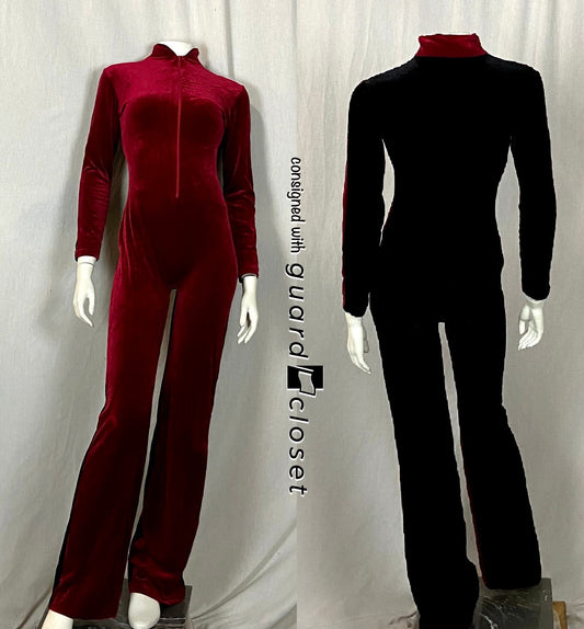 7 Brick Red Black Baltogs Long Sleeve Unitards