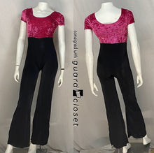 Load image into Gallery viewer, 17 Total Multicolor Top/black Pant Unitards

