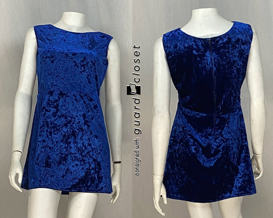 5 Blue Sleeveless tunics mini Dresses Bandman's