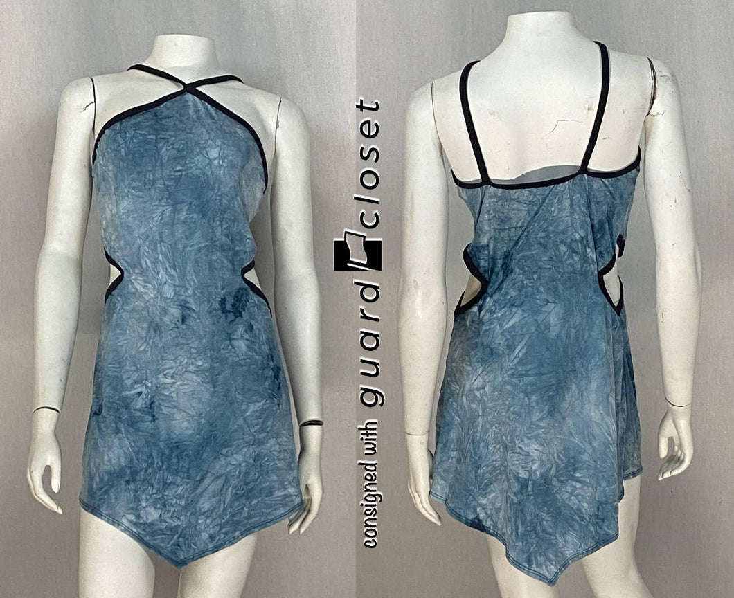 9 Aqua blue & Black Trim Tunics + 1 Male Top by Style Plus