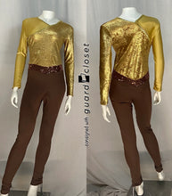 Load image into Gallery viewer, 15 Total Brown Gold Uniforms
