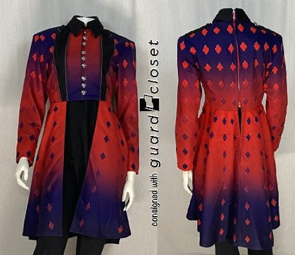 95 total red purple diamond motif FJM band jackets