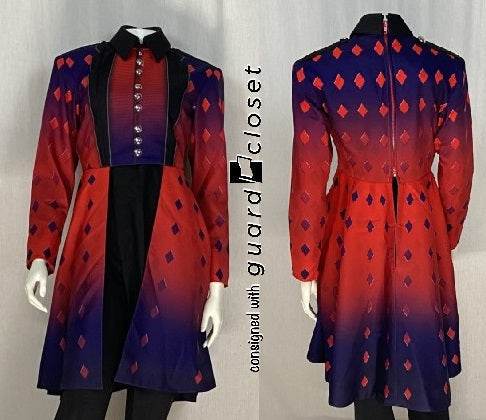 95 total red purple diamond motif FJM band jackets