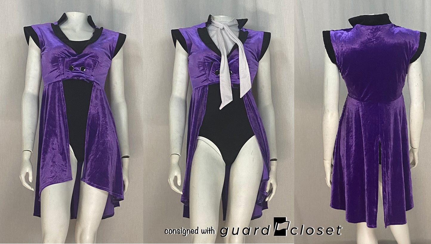 25 purple black sleeveless jackets + 16 white detachable white dickeys by Fred J. Miller